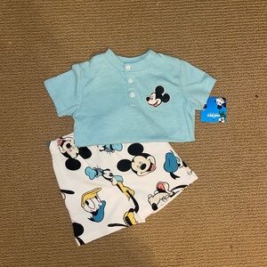 Mickey Mouse short set